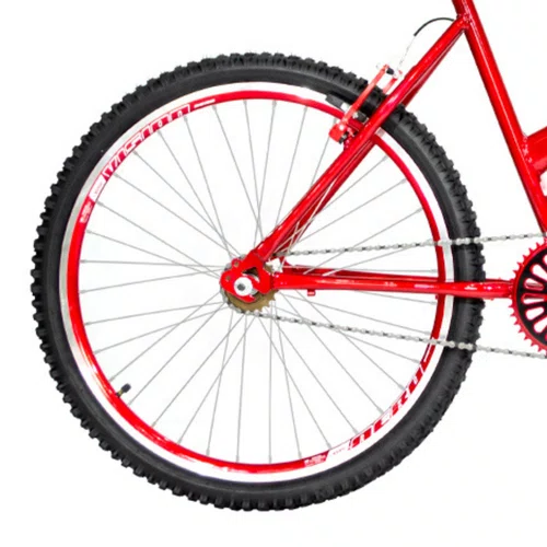 Bicicleta 26 Feminina Vermelha Urbana Aro Aero Vermelha
