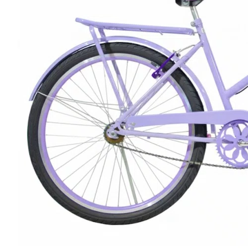 Bicicleta 26 Feminina Lilás Poti Aro Alumínio Lilás