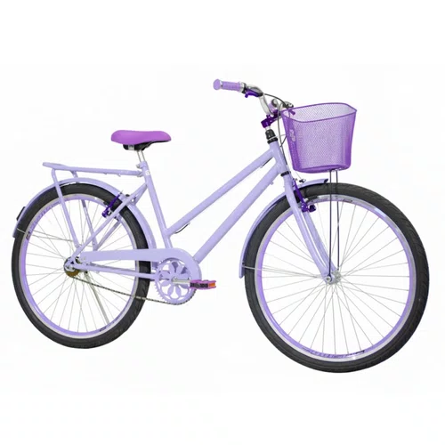 Bicicleta 26 Feminina Lilás Poti Aro Aero Lilás