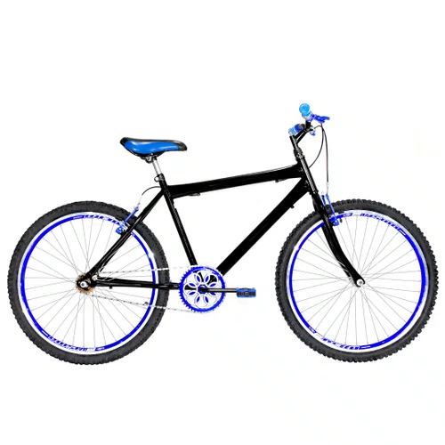 Bicicleta 26 Preta Urbana Aro Aero Azul