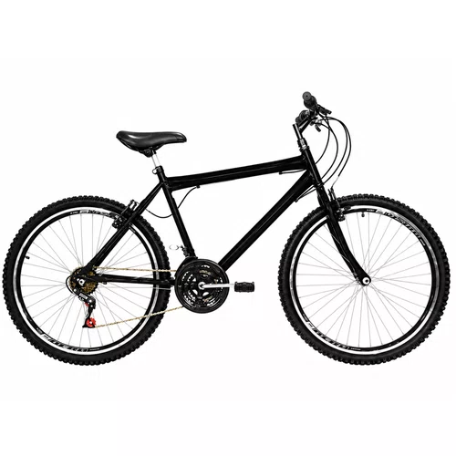 Bicicleta 26 Preta Urbana Aro Aero Preto 18 Marchas