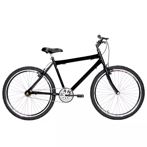 Bicicleta 26 Preta Urbana Aro Aero Preto