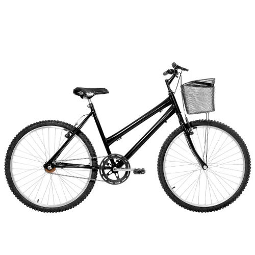 Bicicleta 26 Preta Urbana Aro  Alumínio