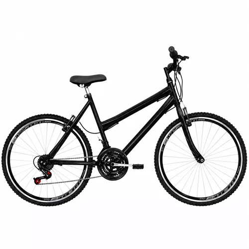 Bicicleta 26 Preta Urbana Rebaixada Aro Aero Preto 18 Marchas