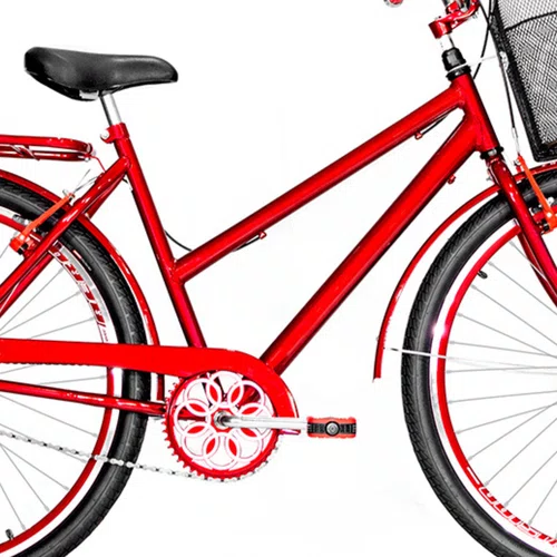 Bicicleta 26 Vermelha Poti Aro Aero Vermelho