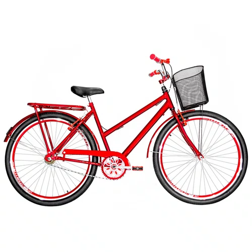 Bicicleta 26 Vermelha Poti Aro Aero Vermelho