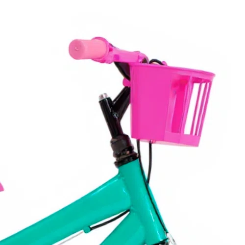 Bicicleta 16 Feminina Verde Água Infantil Aro Alumínio