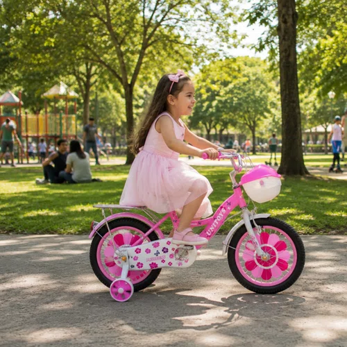 Bicicleta Unitoys Aro 14 Princess | Infantil Menina | Com Rodinhas