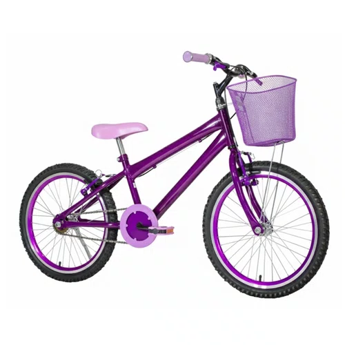 Bicicleta 20 Feminina Violeta Infantil Aro Aero Violeta