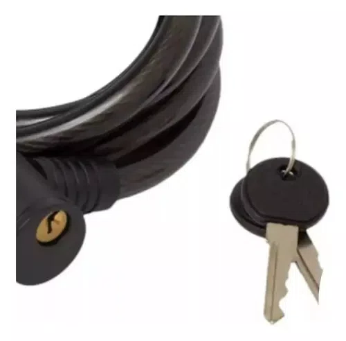 Cadeado Para Bicicleta Com Chave - 12mm X 1000mm Gta Preto