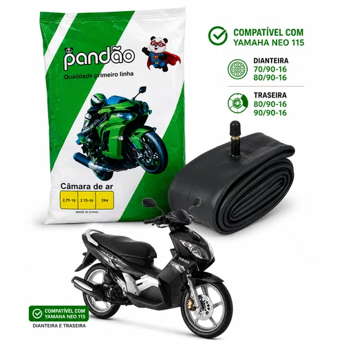 Câmara Moto Aro 16 70/90-16 a 90/90-16 Pandao
