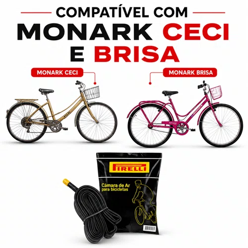 Câmara de Ar Pirelli PB26 Aro 26 Ceci Brisa Bico Grosso
