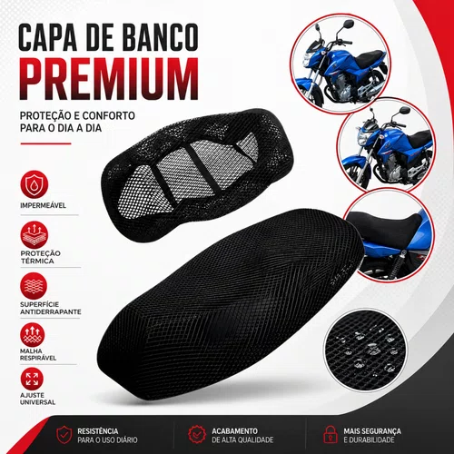 Capa Termica Banco Moto CG, Titan, YBR (todas)