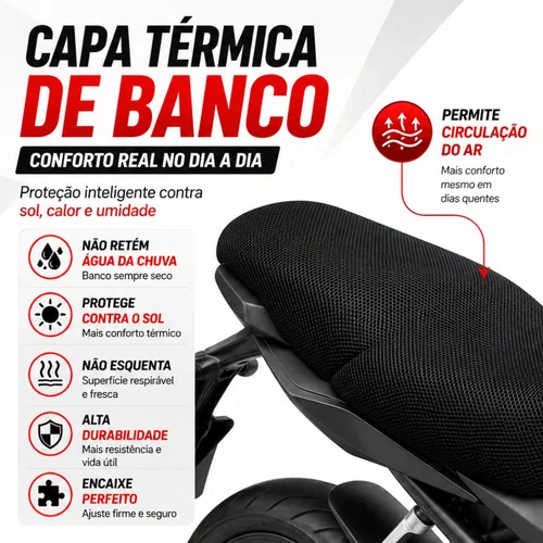 Capa Térmica Banco Moto Biz Pop (todas)