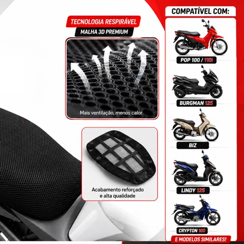 Capa Térmica Banco Moto Biz Pop (todas)