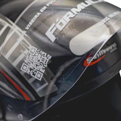 Capacete Fechado Fórmula 1 R Grafic Preto Fosco Tam.58