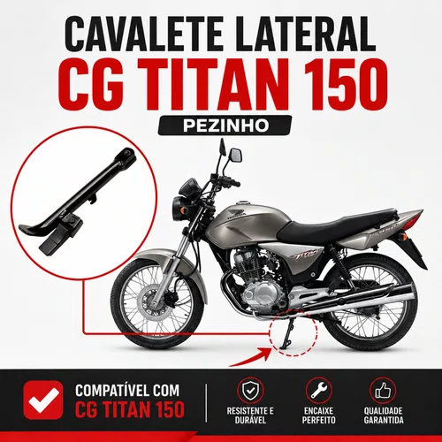 Cavalete Lateral Descanso CG Titan 150 Pezinho