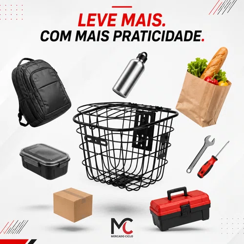 Cesta Dianteira GTA Porta Objetos Scooter Elétrica Urbana