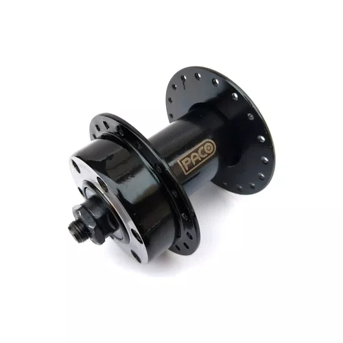 Cubo Dianteiro Paco Freio Disco Bike 36 Furos + Blocagem Aço Preto