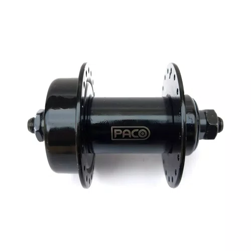 Cubo Dianteiro Paco Freio Disco Bike 36 Furos + Blocagem Aço Preto