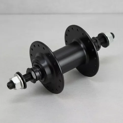 Cubo Dianteiro MTB 36 Furos Freio a Disco 6 Furos Aço Carbono Eixo Porca