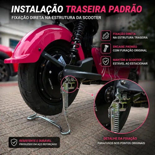 Descanso Cavalete Central Scooter Bicicleta Elétrica 48v 60v