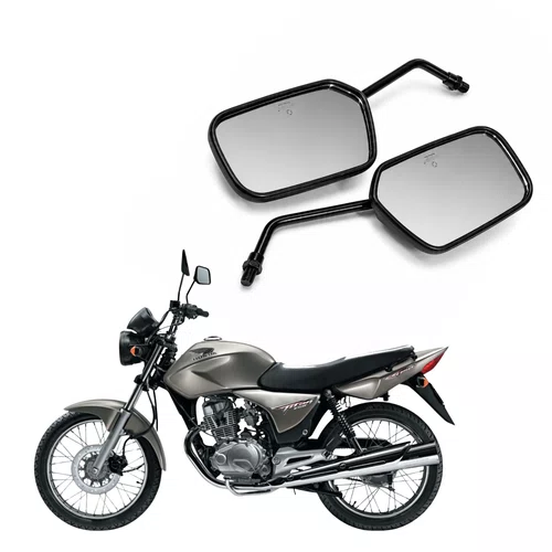 Espelho Retrovisor Titan 150 Par Completo Direito e Esquerdo