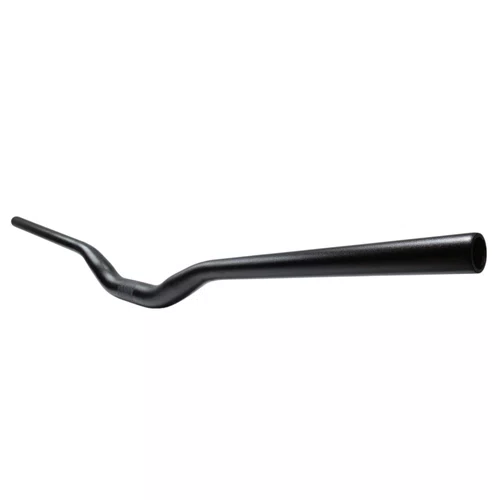 Guidão Voador 31.8x680mm Rise 60mm Aço Bike Grau Preto Fosco
