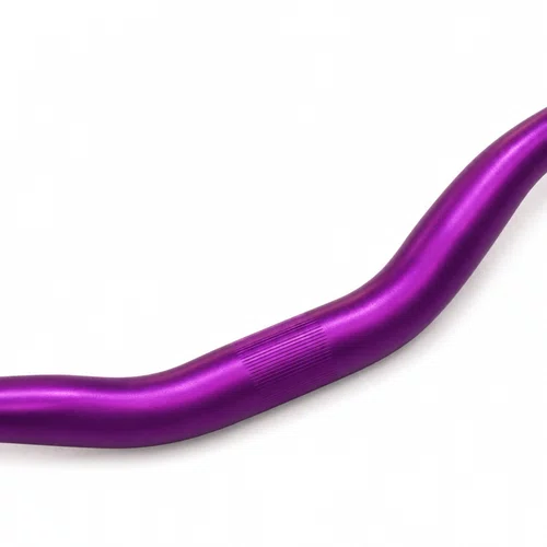 Guidão Voador 31.8x680mm Rise 60mm Aço Bike Grau Roxo Fosco
