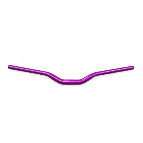 Guidão Voador 31.8x680mm Rise 60mm Aço Bike Grau Roxo Fosco
