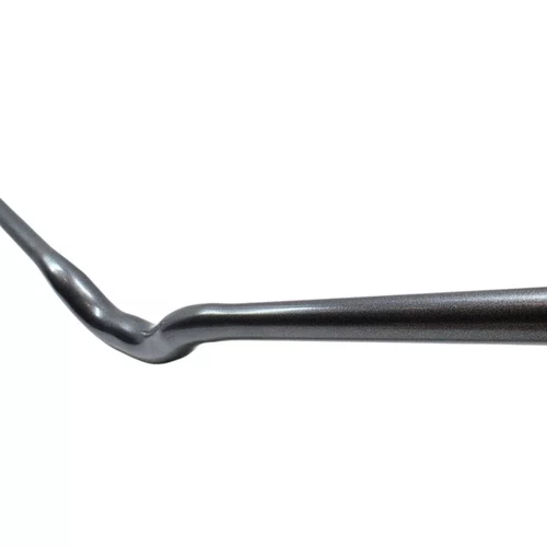 Guidão Voador 31.8x680mm Rise 60mm Aço Bike Grau Grafite Brilhante