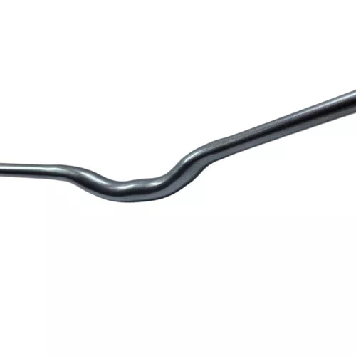 Guidão Voador 31.8x680mm Rise 60mm Aço Bike Grau Grafite Brilhante