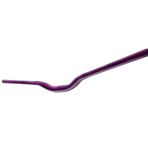 Guidão Voador 31.8x680mm Rise 60mm Aço Bike Grau Roxo Brilhante