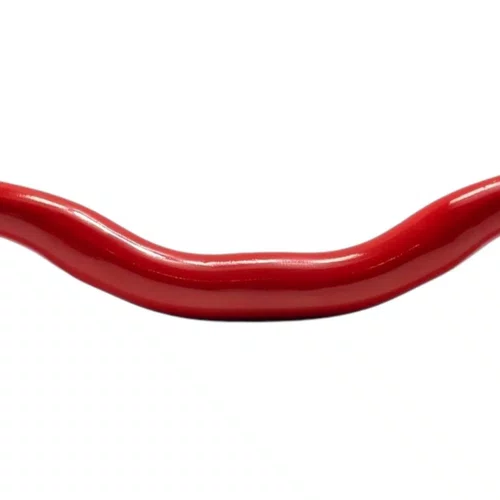 Guidão Voador 31.8x680mm Rise 60mm Aço Bike Grau Vermelho Brilhante