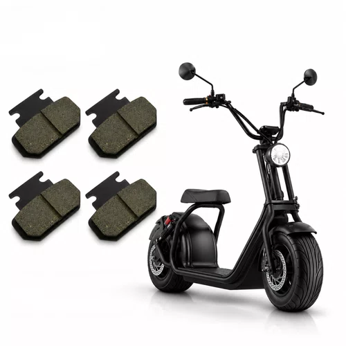 2 Pares Pastilha Freio Pequena P/ Bike/Scooter Elétrica
