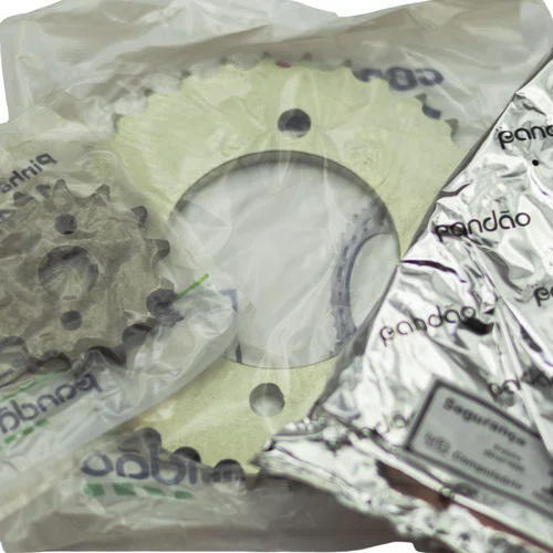 Kit Relação Transmissão Pandão Honda Biz 125 (2005-2025) - Aço 1045