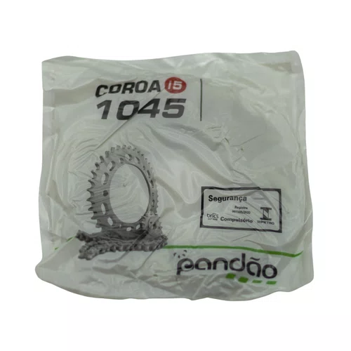 Kit Relação Transmissão Pandão Honda Biz 125 (2005-2025) - Aço 1045