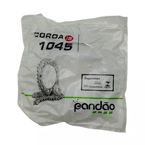 Kit Relação Transmissão Pandão Honda CG 125 / Today / ML 125 (Anos Antigos) - Aço 1045