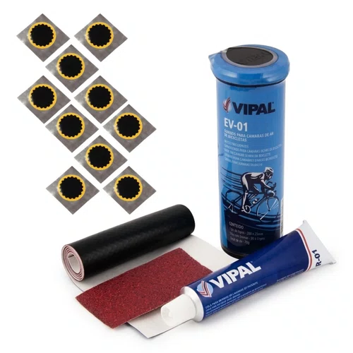 Kit Remendo Bike Pneu Camara De Ar +10 Reparos Estrela Vipal