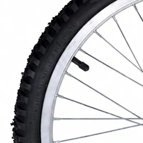 Roda Dianteira A20 Alumínio Natural Pneus + Câmaras de Ar