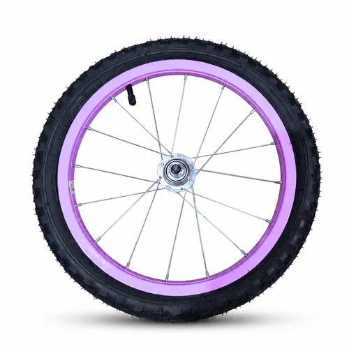 Kit Roda Traseira A16 Colorida Lilas Pneu+Câmara