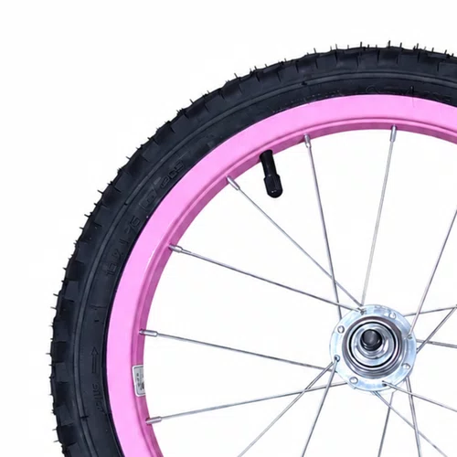 Kit Roda Traseira A16 Colorida Rosa BB Pneu+Câmara