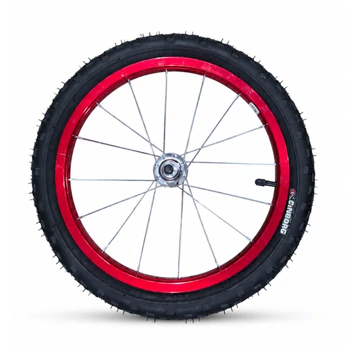 Kit Roda Traseira A16 Colorida Vermelha Pneu+Câmara