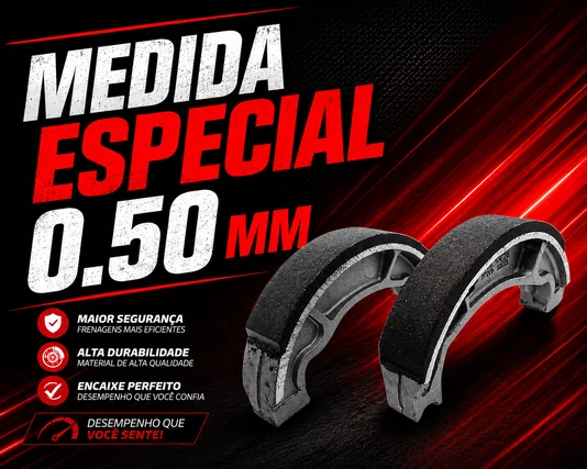 Lona De Freio/Patim De Freio Cg Titan 125 150 160 medida 0.50