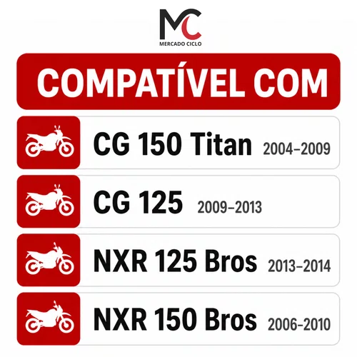 Motor de Partida CG 150 Titan 2004 a 2009 CG125 2009-2013 Bros 125/150