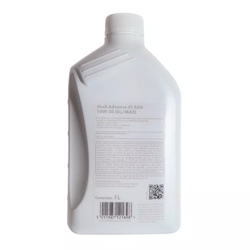 Óleo Shell Advance 4T 10W-30 Original - Lubrificante Semi Sintético Honda/Yamaha