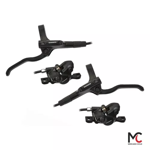 Par Freio Hidráulico Shimano MT200 Dianteiro Traseiro MTB