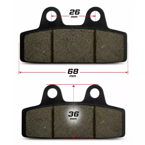 Par Pastilha Freio Grande Para Bike/Scooter Elétrica - 2 pares
