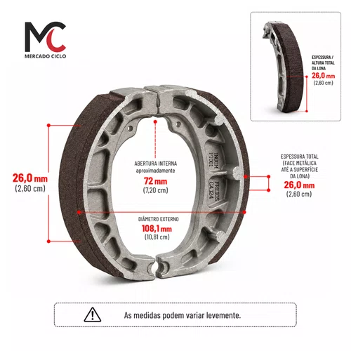 Lona Patim Freio Bike Elétrica Souza Duos Bike Durabreq