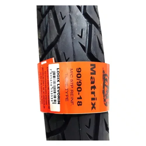 Pneu Levorin Matrix 90/90-18 c/ Câmara | Traseiro Moto Honda Fan, Titan, YBR